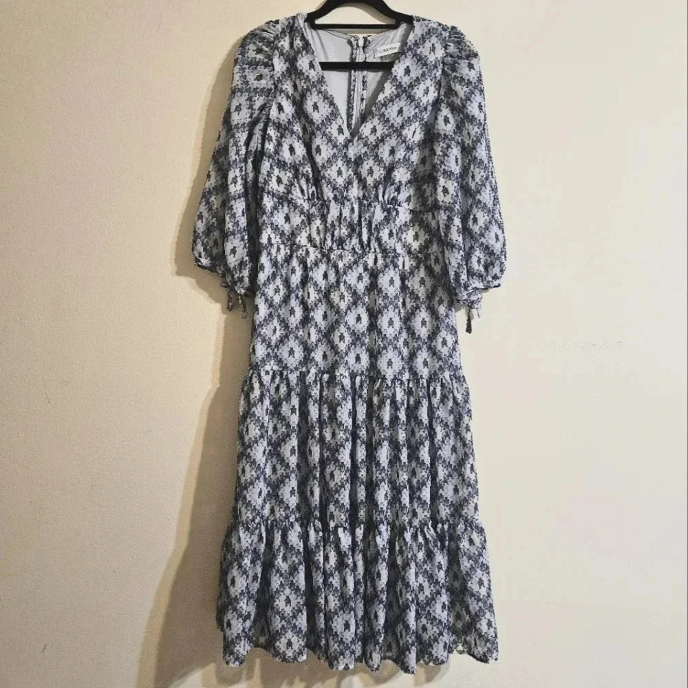Calvin Klein Tiered Midi Dress